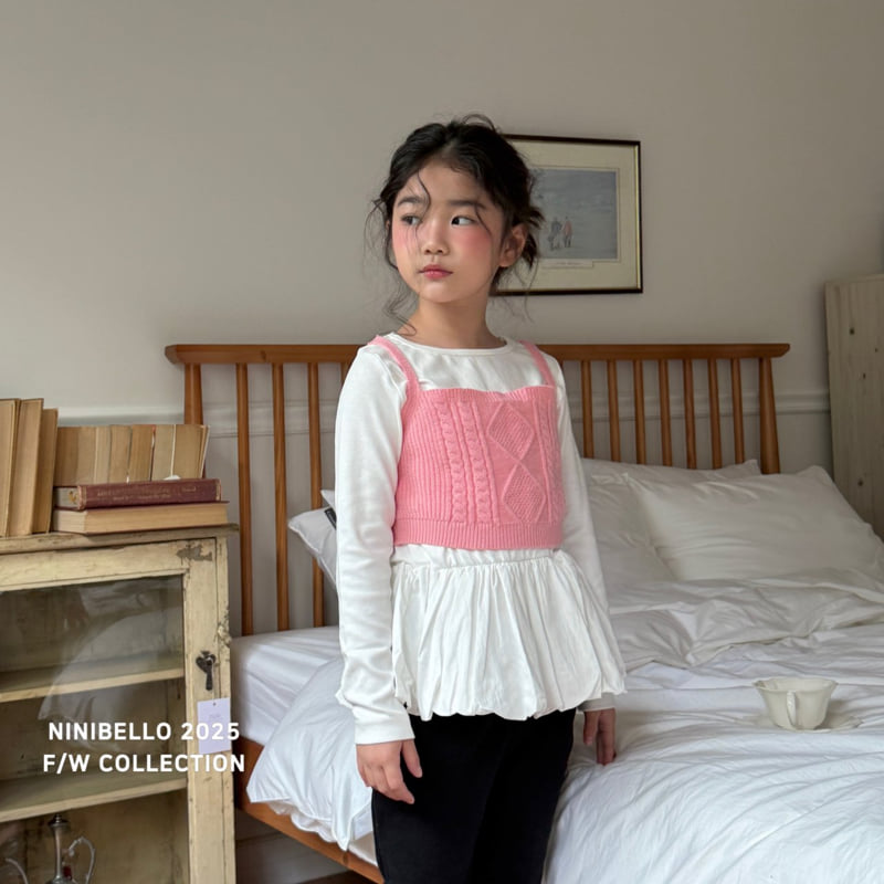Ninibello - Korean Baby Fashion - #babygirlfashion - Melon Knit Bustier - 10