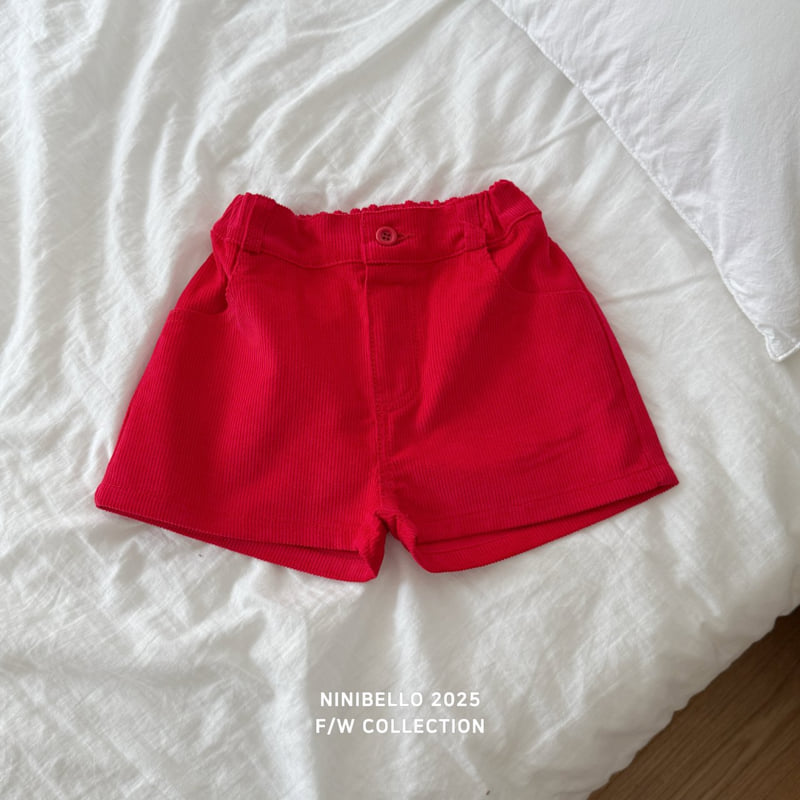 Ninibello - Korean Baby Fashion - #babygirlfashion - Peekaboo Corduroy Pants - 6