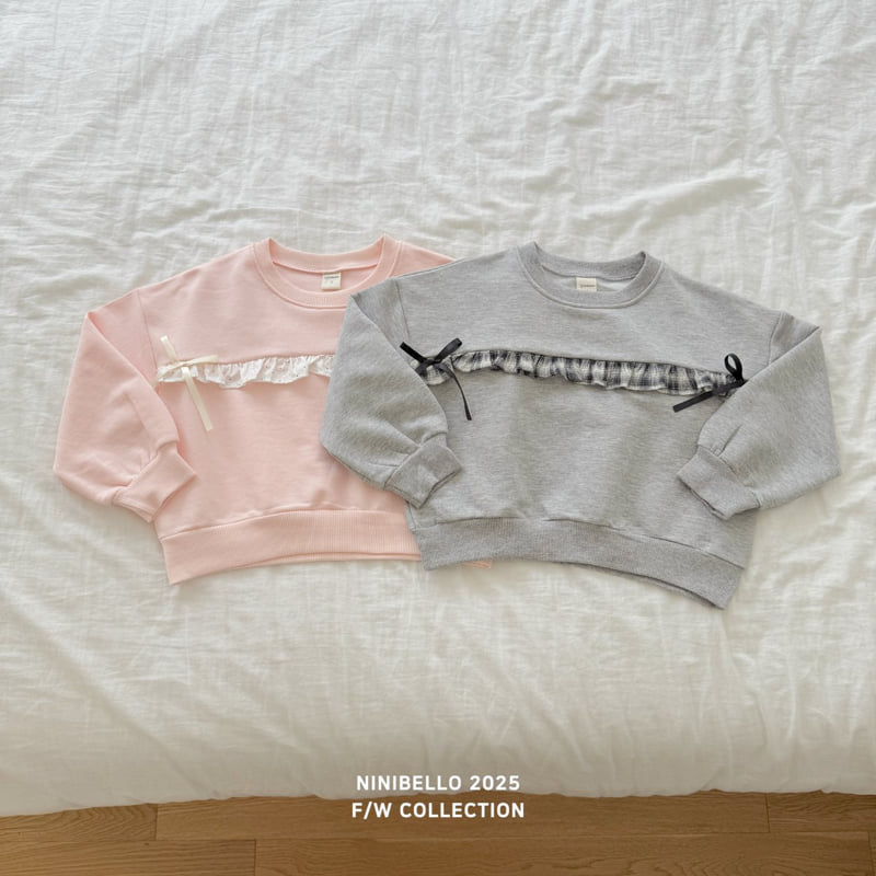 Ninibello - Korean Baby Fashion - #babylifestyle - Frill-up Ribbon Sweatshirt - 5