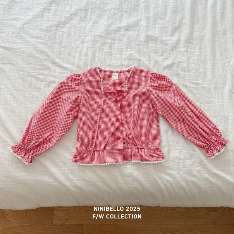 Ninibello - Korean Baby Fashion - #babylifestyle - Juju Check Blouse - 5