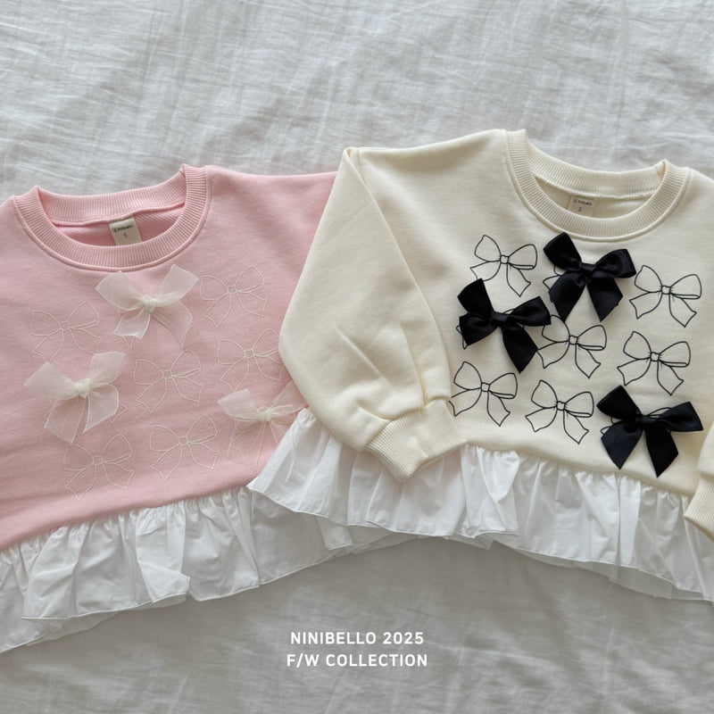 Ninibello - Korean Baby Fashion - #babyoninstagram - Lulu Ribbon Sweatshirt - 5