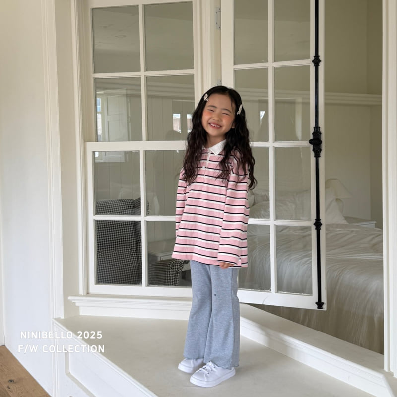 Ninibello - Korean Baby Fashion - #babyoninstagram - Multi Stripe Collar Tee - 10