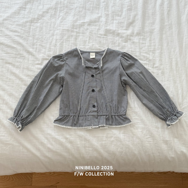 Ninibello - Korean Baby Fashion - #babyoninstagram - Juju Check Blouse - 6