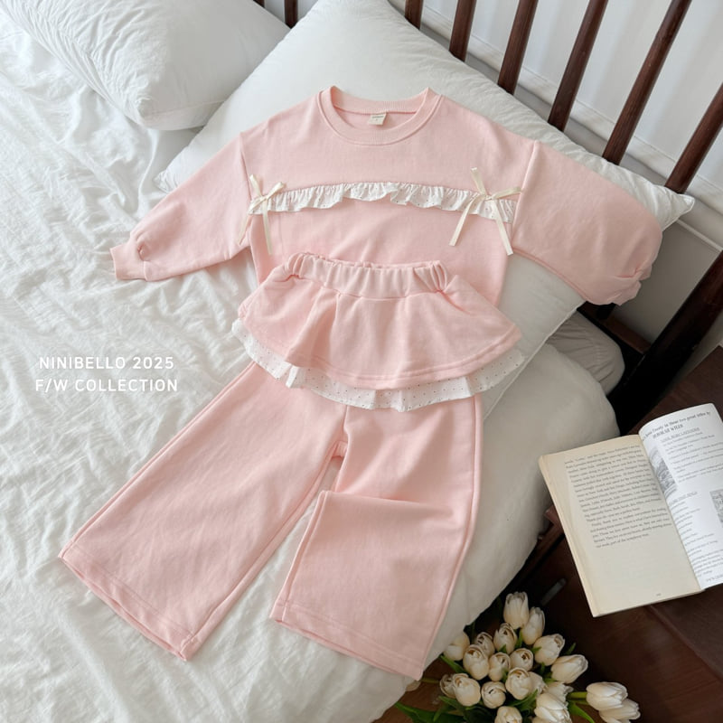 Ninibello - Korean Baby Fashion - #babyootd - Frill-up Ribbon Sweatshirt - 7
