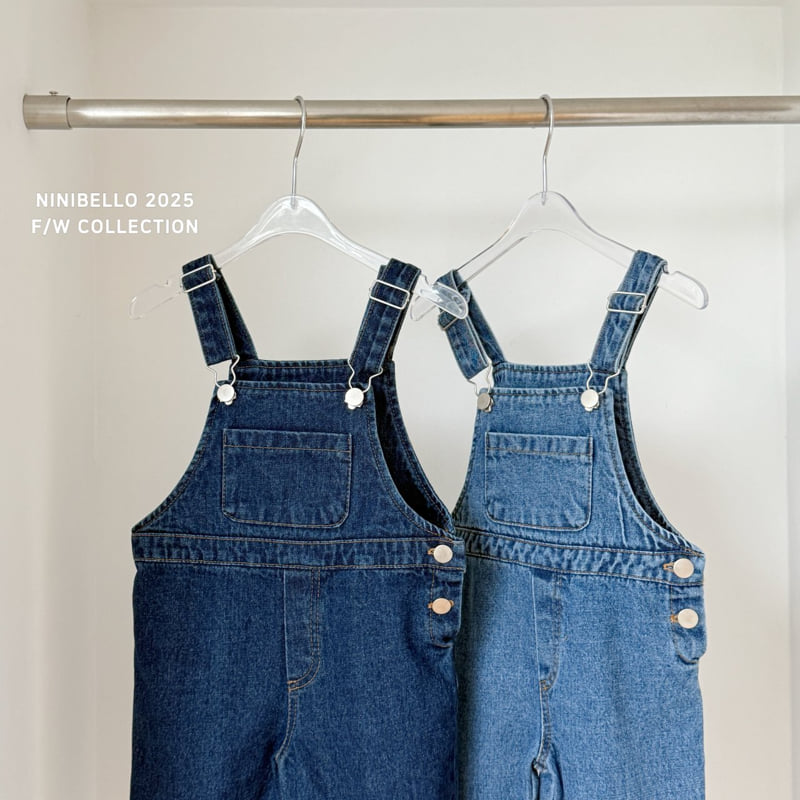 Ninibello - Korean Baby Fashion - #babyootd - Country Denim Overalls - 3