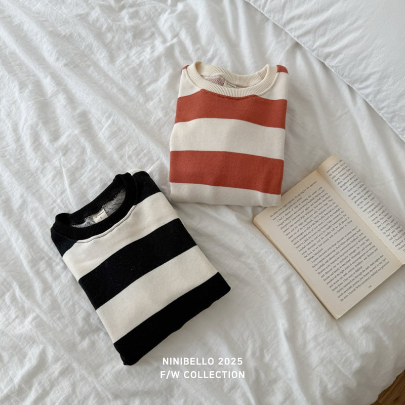 Ninibello - Korean Baby Fashion - #babyootd - Buddy Stripe Sweatshirt