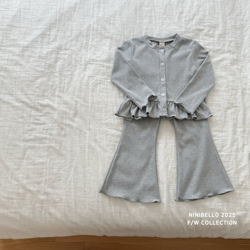 Ninibello - Korean Baby Fashion - #babyootd - Momo Frill Bootcut Pants - 8