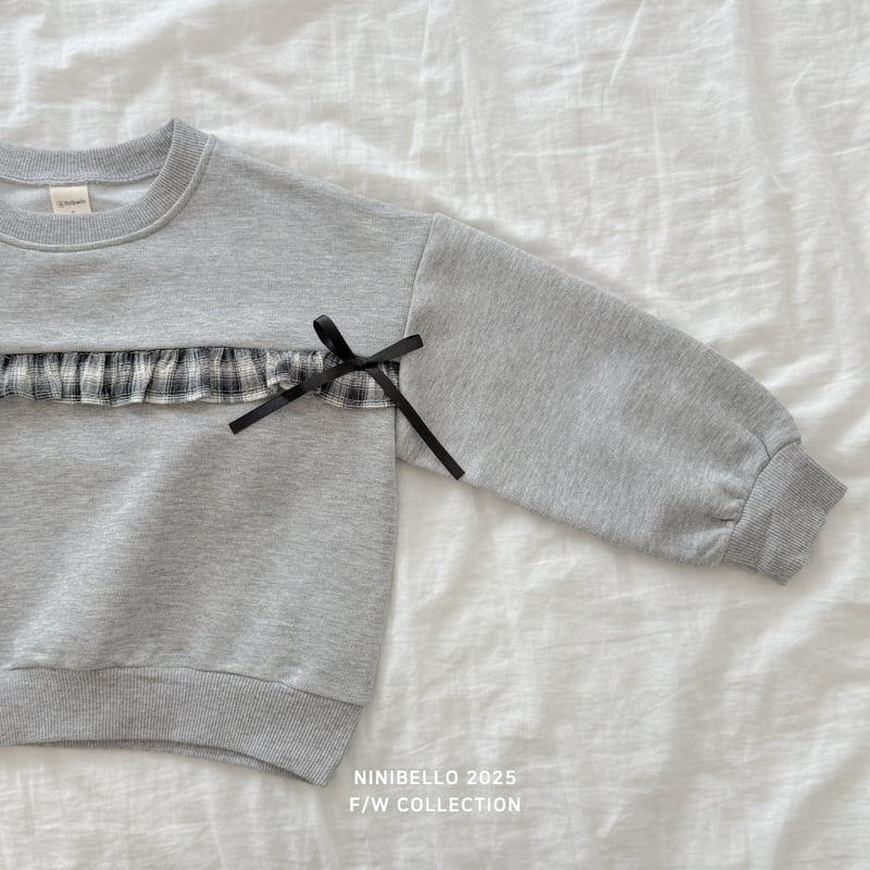 Ninibello - Korean Baby Fashion - #babyoutfit - Frill-up Ribbon Sweatshirt - 9