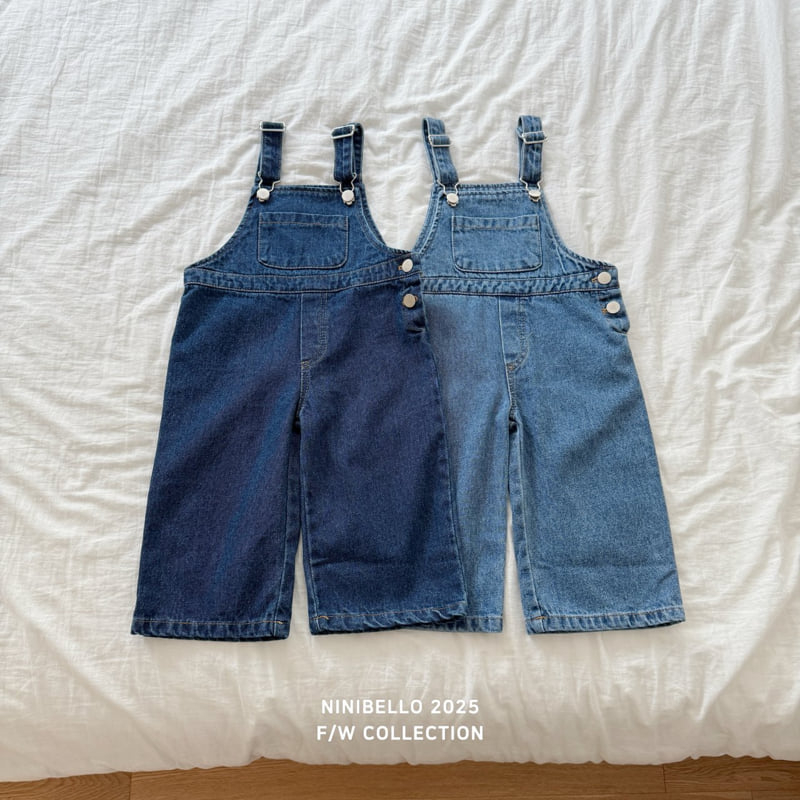 Ninibello - Korean Baby Fashion - #babyootd - Country Denim Overalls - 4
