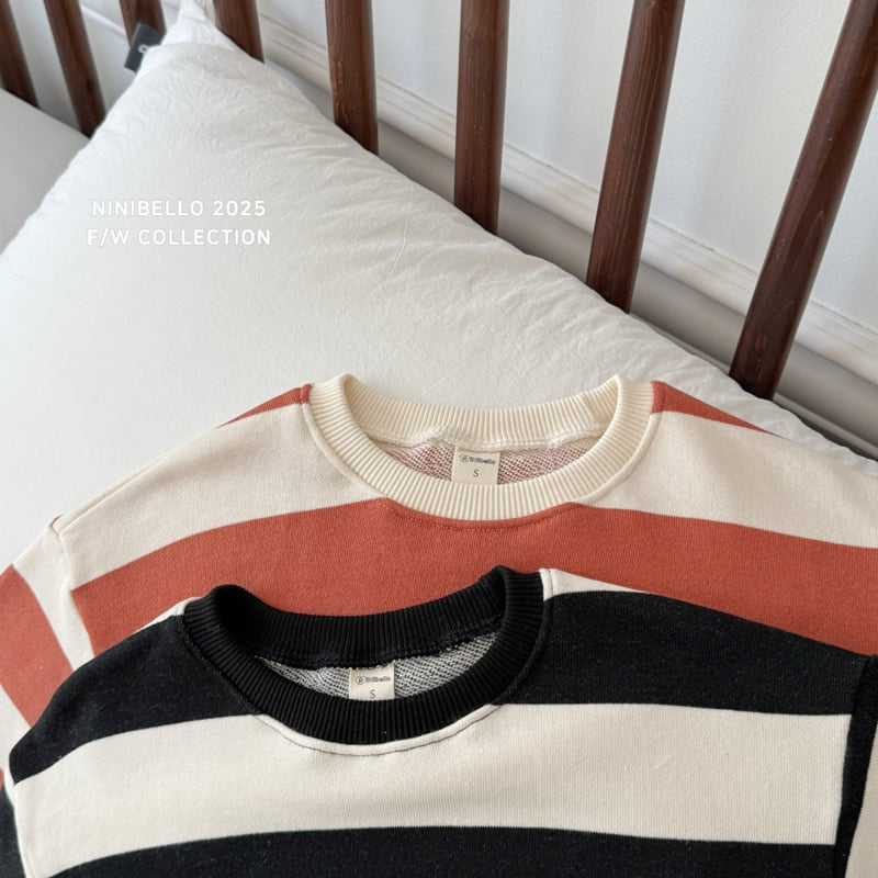 Ninibello - Korean Baby Fashion - #babyoutfit - Buddy Stripe Sweatshirt - 3
