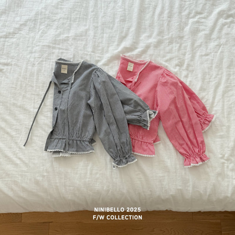 Ninibello - Korean Baby Fashion - #babyoutfit - Juju Check Blouse - 9