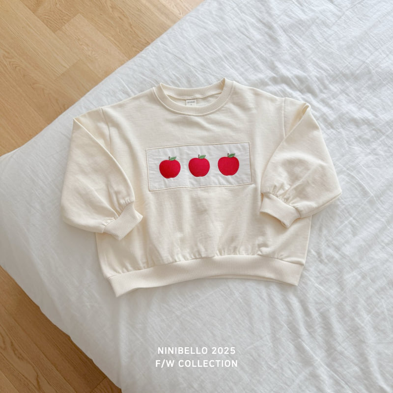 Ninibello - Korean Baby Fashion - #babywear - Apple Patch Sweatshirt - 3