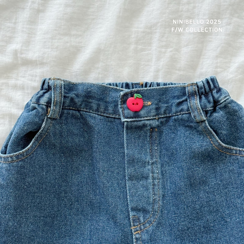 Ninibello - Korean Baby Fashion - #babywear - Heart Denim Pants - 7
