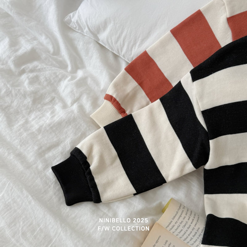 Ninibello - Korean Baby Fashion - #onlinebabyboutique - Buddy Stripe Sweatshirt - 5