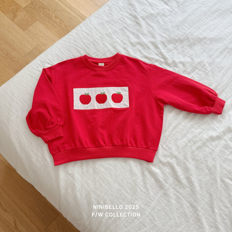 Ninibello - Korean Baby Fashion - #babywear - Apple Patch Sweatshirt - 4