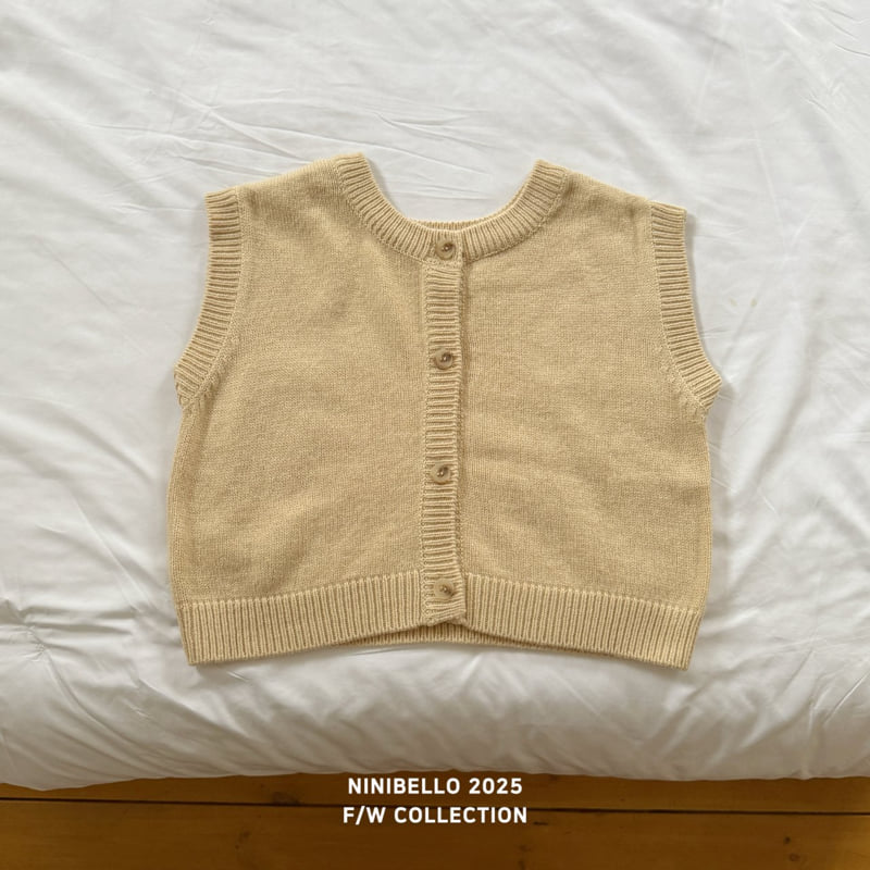 Ninibello - Korean Baby Fashion - #onlinebabyboutique - Bear Punching Knit Vest - 5