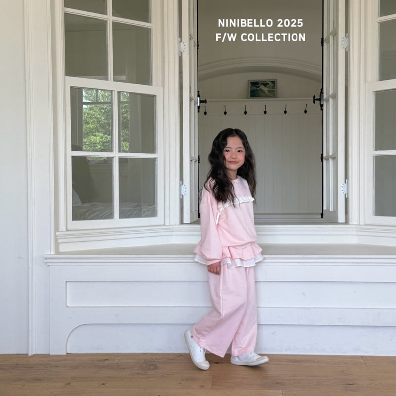 Ninibello - Korean Baby Fashion - #onlinebabyshop - Frill-up Ribbon Sweatshirt - 12