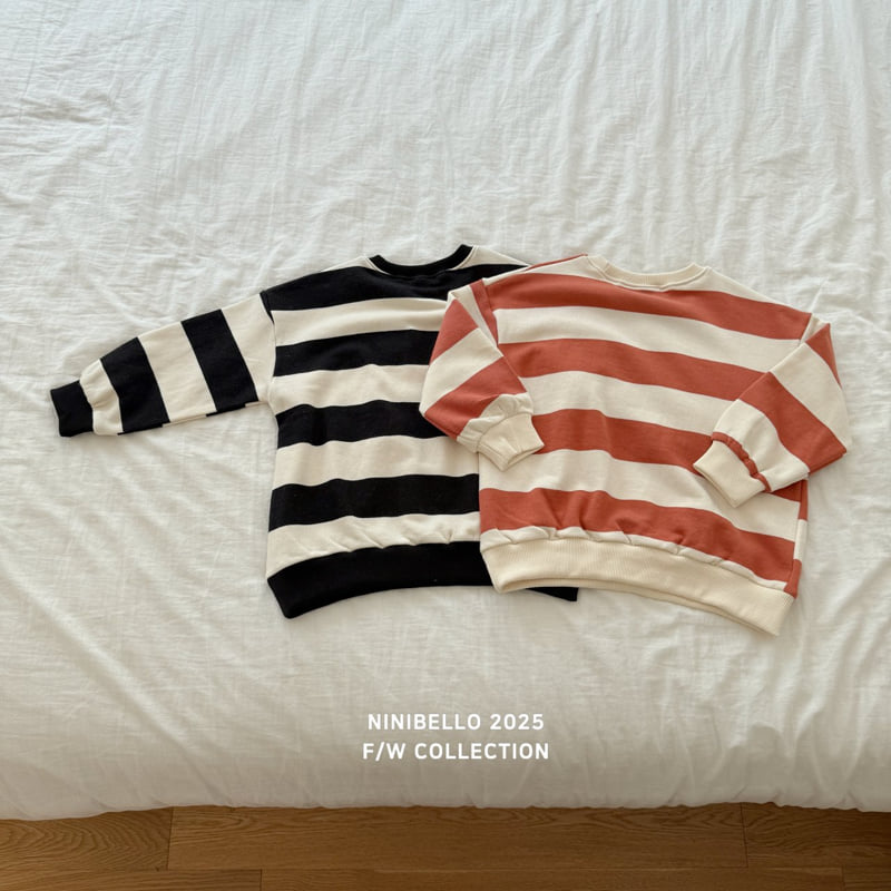 Ninibello - Korean Baby Fashion - #onlinebabyshop - Buddy Stripe Sweatshirt - 6