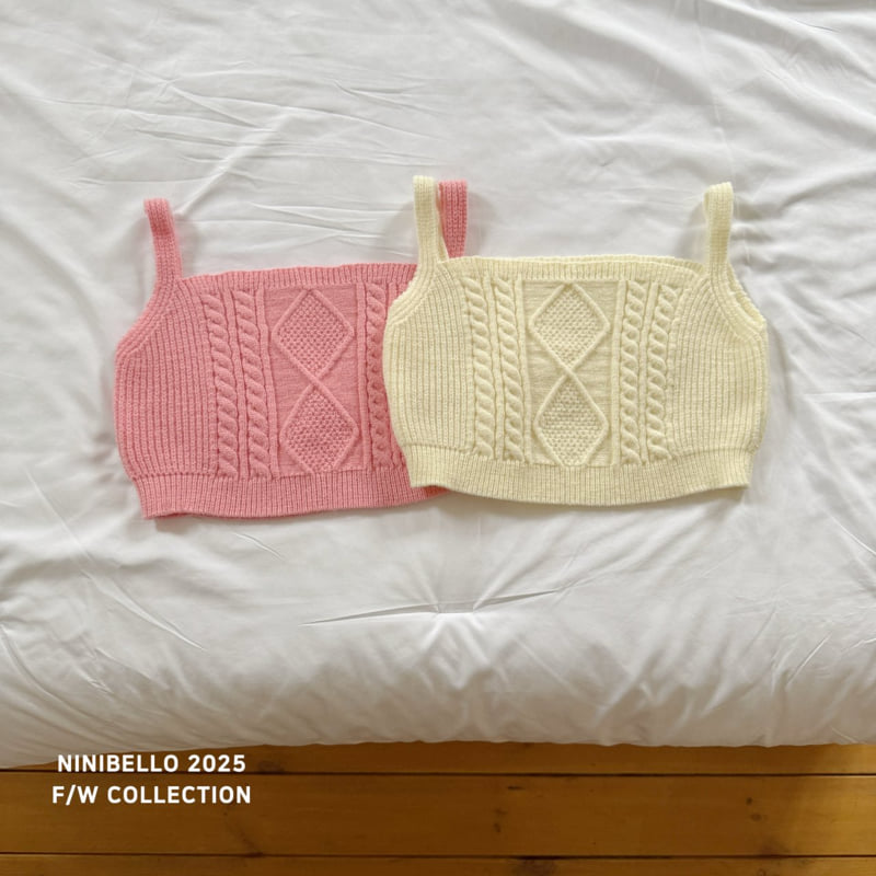 Ninibello - Korean Baby Fashion - #onlinebabyshop - Melon Knit Bustier - 3