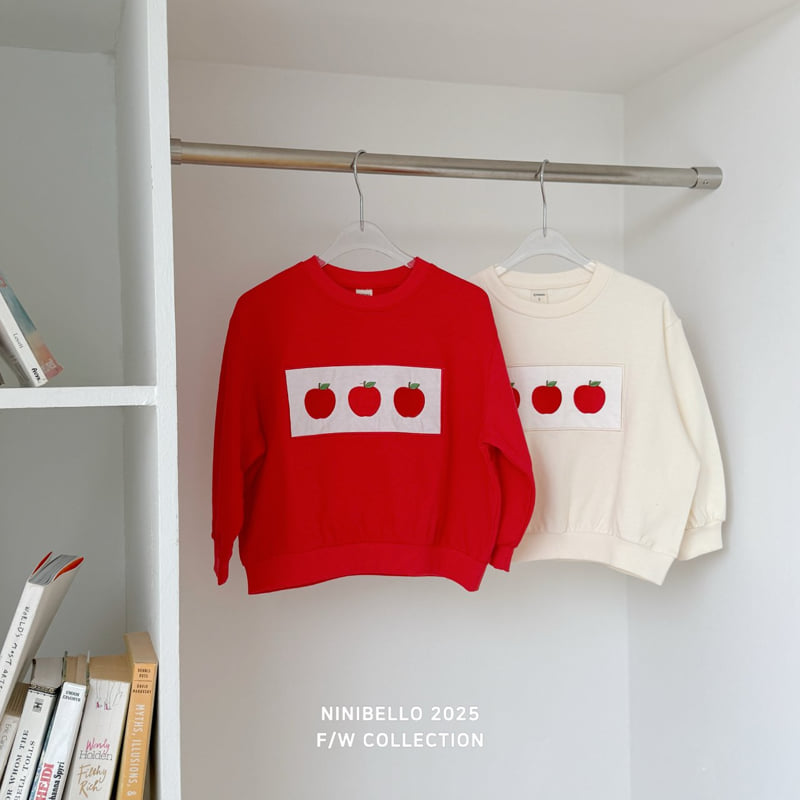 Ninibello - Korean Baby Fashion - #smilingbaby - Apple Patch Sweatshirt - 6