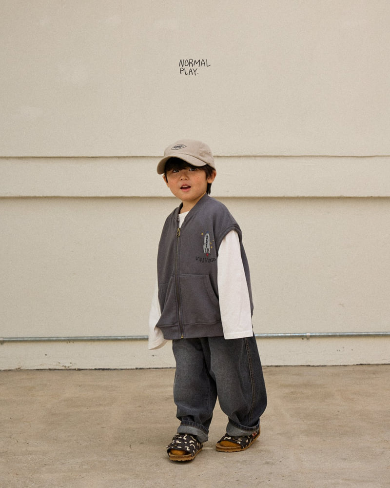 Normalplay - Korean Children Fashion - #Kfashion4kids - Rocket Zip-Up Vest - 11