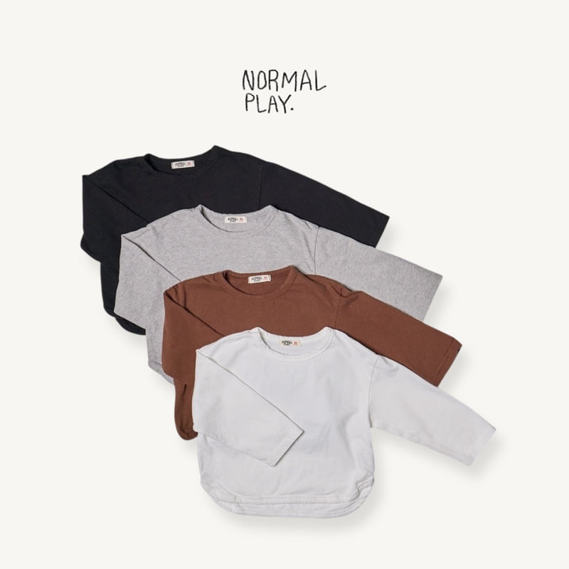 Normalplay - Korean Children Fashion - #Kfashion4kids - Soft Peach Rappa Tee
