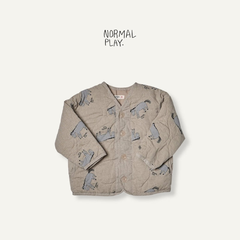 Normalplay - Korean Children Fashion - #childofig - Donkey Quilted Overlap Jacket - 5