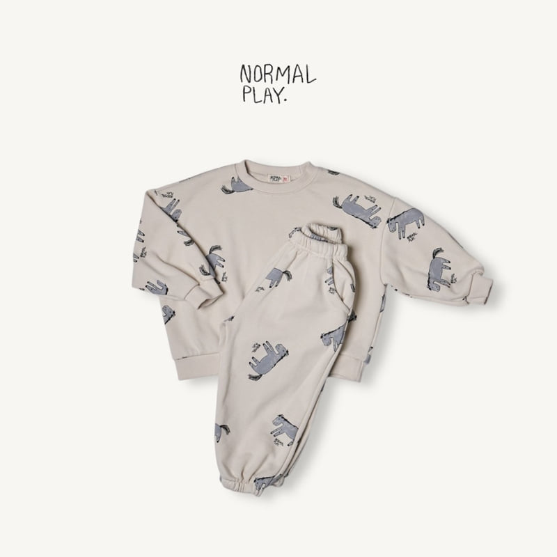 Normalplay - Korean Children Fashion - #childofig - Kind Donkey All-Print Jogger Pants - 8
