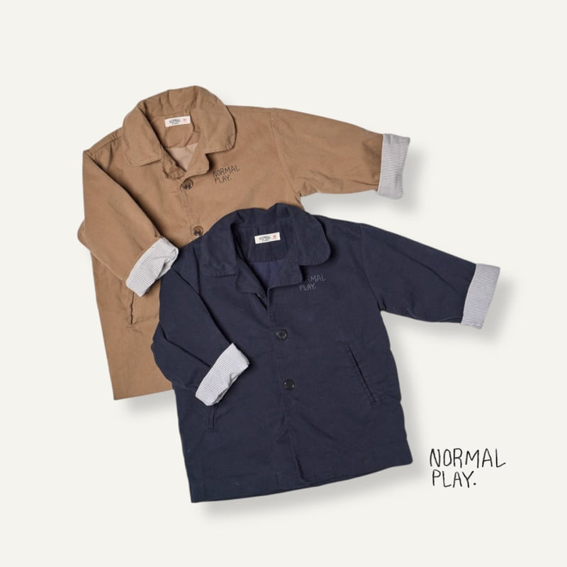 Normalplay - Korean Children Fashion - #childofig - Cotton Collar Long Coat
