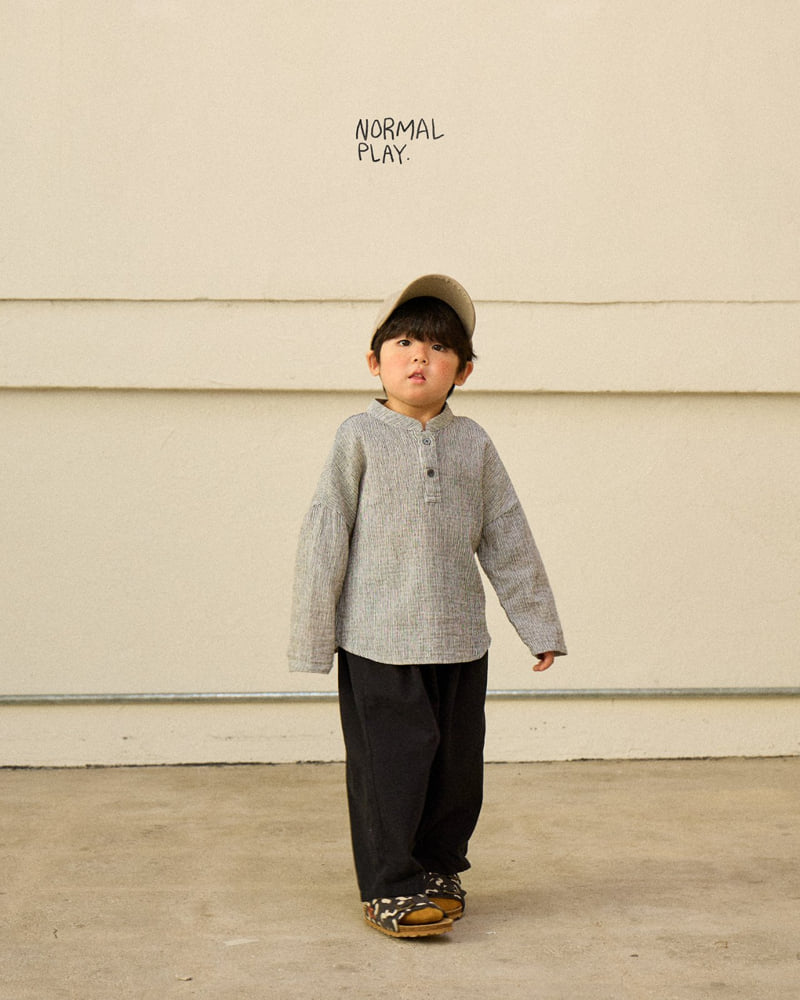 Normalplay - Korean Children Fashion - #childofig - Brownie Stripe Shirt - 12