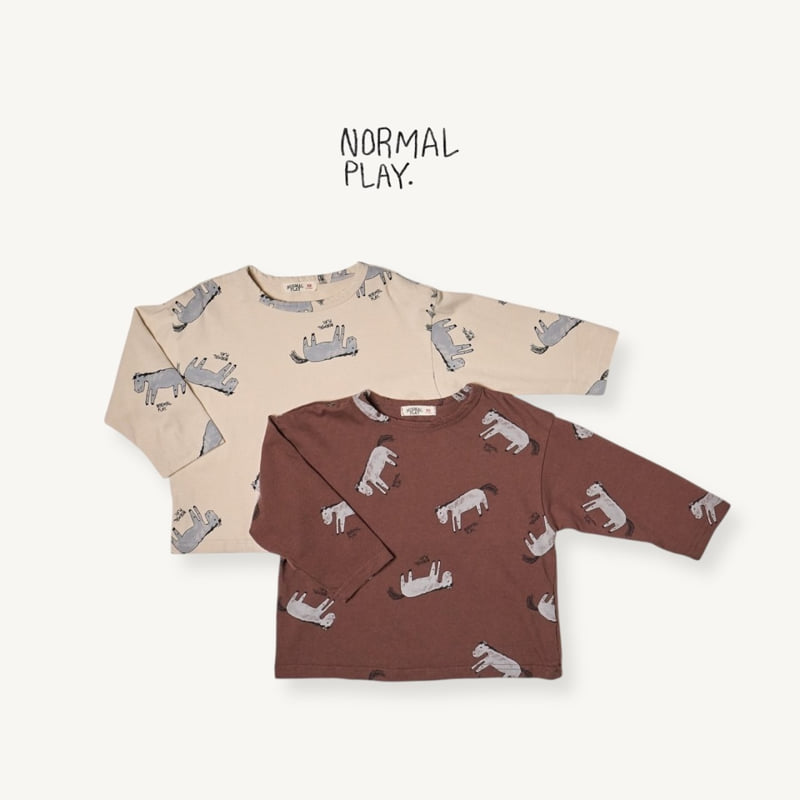 Normalplay - Korean Children Fashion - #childrensboutique - Kind Donkey All-Print Tee