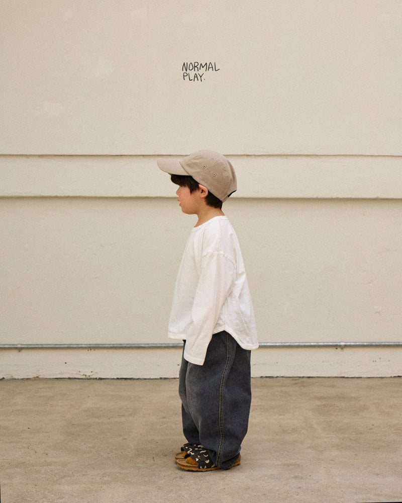Normalplay - Korean Children Fashion - #childrensboutique - Soft Peach Rappa Tee - 10