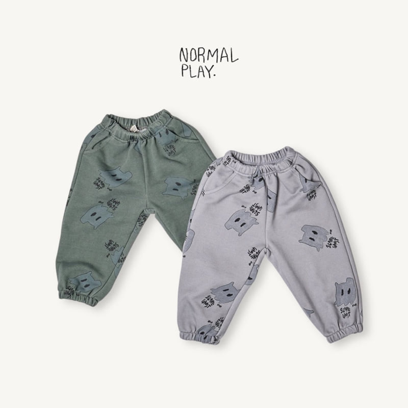 Normalplay - Korean Children Fashion - #childofig - Ghost All-Print Jogger Pants - 4