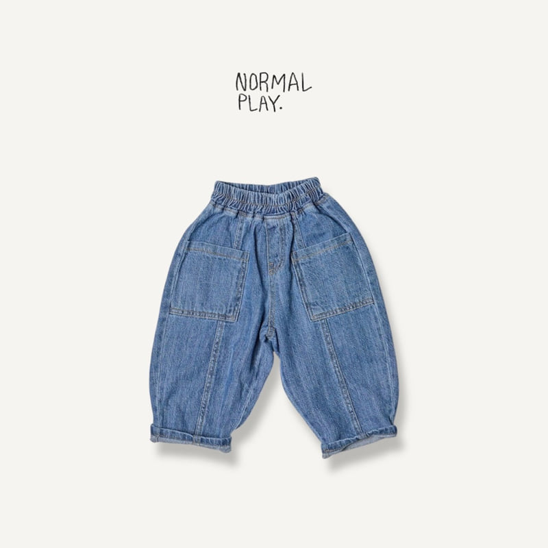 Normalplay - Korean Children Fashion - #childofig - Pocket Denim Pants - 4