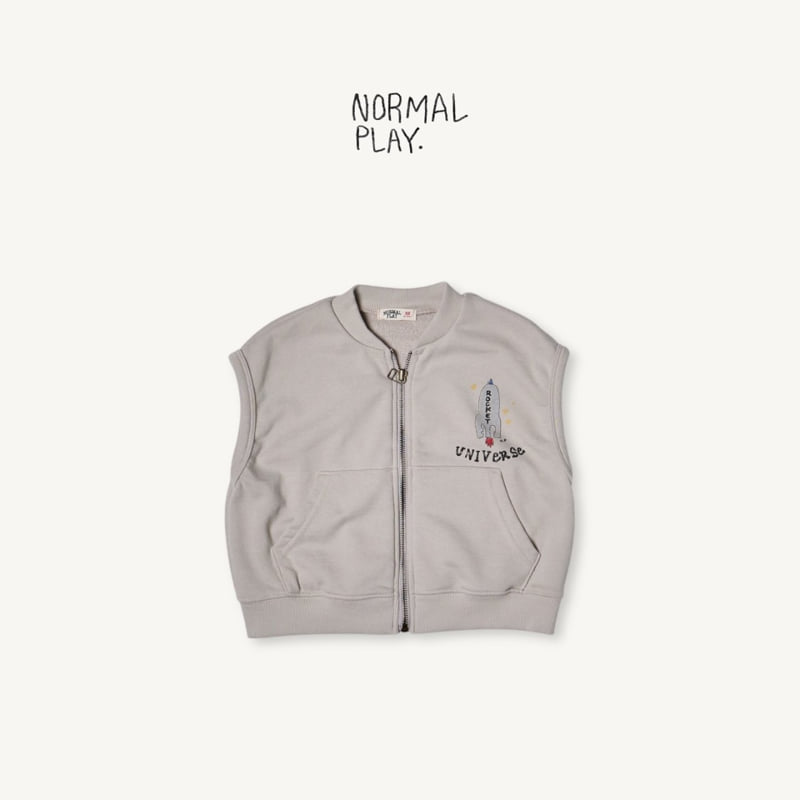Normalplay - Korean Children Fashion - #designkidswear - Rocket Zip-Up Vest - 5