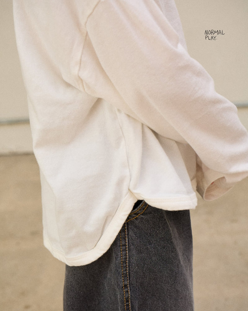Normalplay - Korean Children Fashion - #designkidswear - Soft Peach Rappa Tee - 11