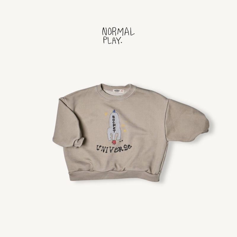 Normalplay - Korean Children Fashion - #designkidswear - Rocket Pig Sweatshirt - 7