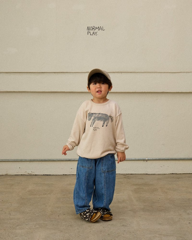 Normalplay - Korean Children Fashion - #discoveringself - Donkey Rappa Sweatshirt - 11
