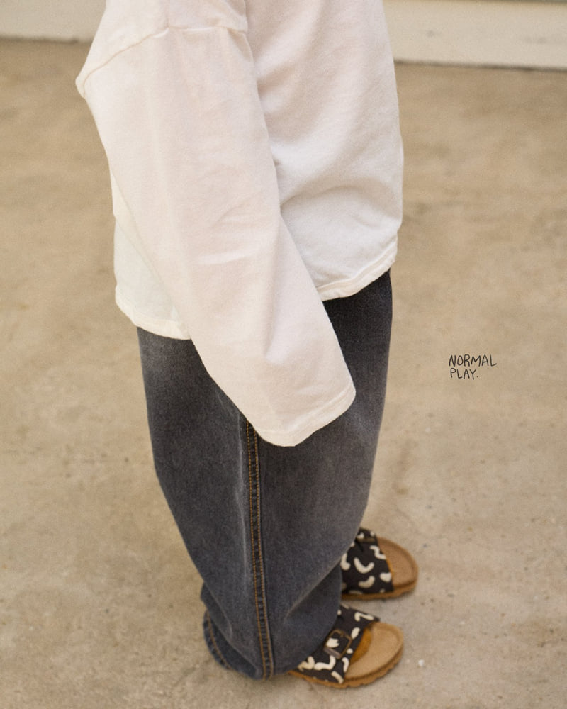 Normalplay - Korean Children Fashion - #discoveringself - Soft Peach Rappa Tee - 12