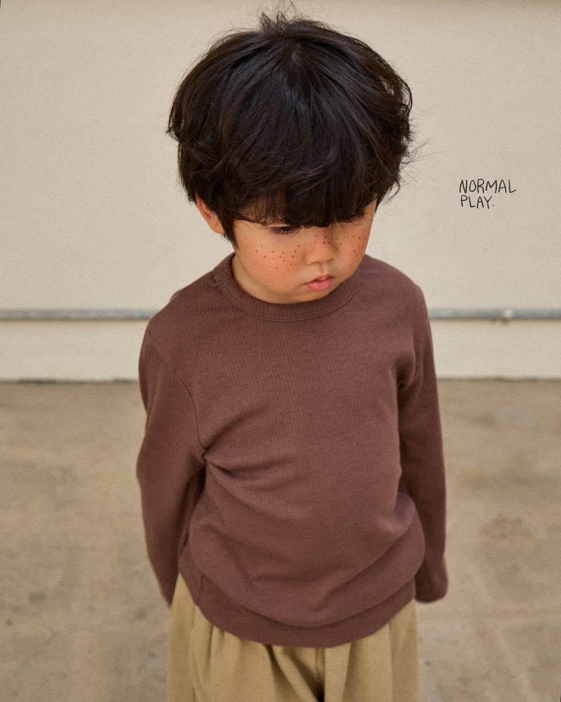 Normalplay - Korean Children Fashion - #discoveringself - Lovely Ribbed Tee - 11