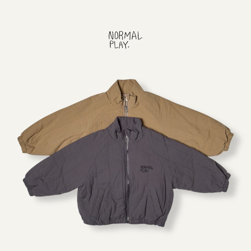 Normalplay - Korean Children Fashion - #designkidswear - Vertical Quilt Zip-Up - 4