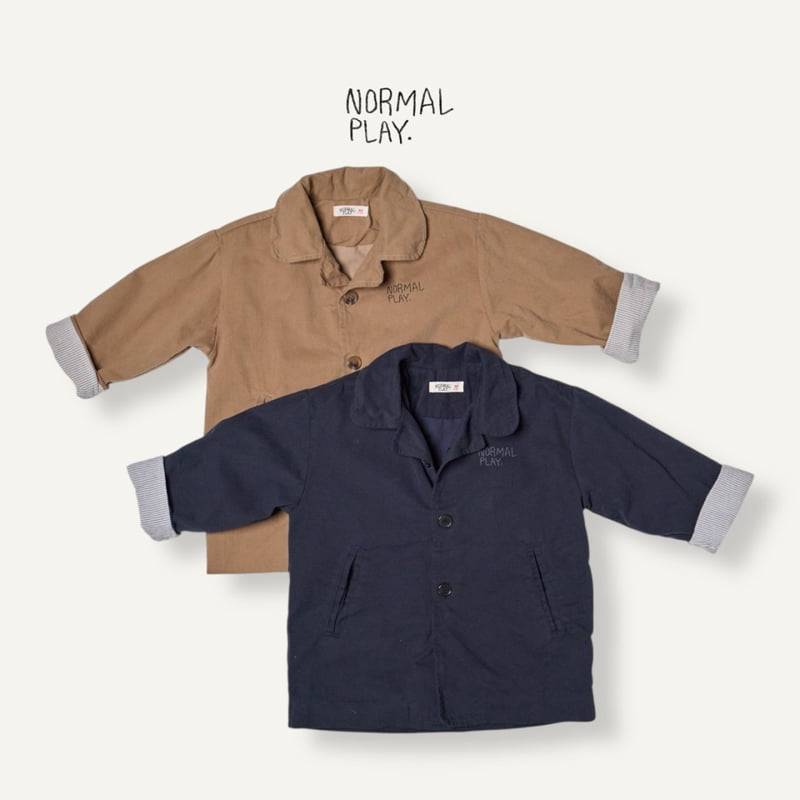 Normalplay - Korean Children Fashion - #designkidswear - Cotton Collar Long Coat - 4