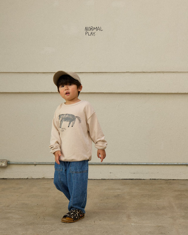 Normalplay - Korean Children Fashion - #fashionkids - Donkey Rappa Sweatshirt - 12