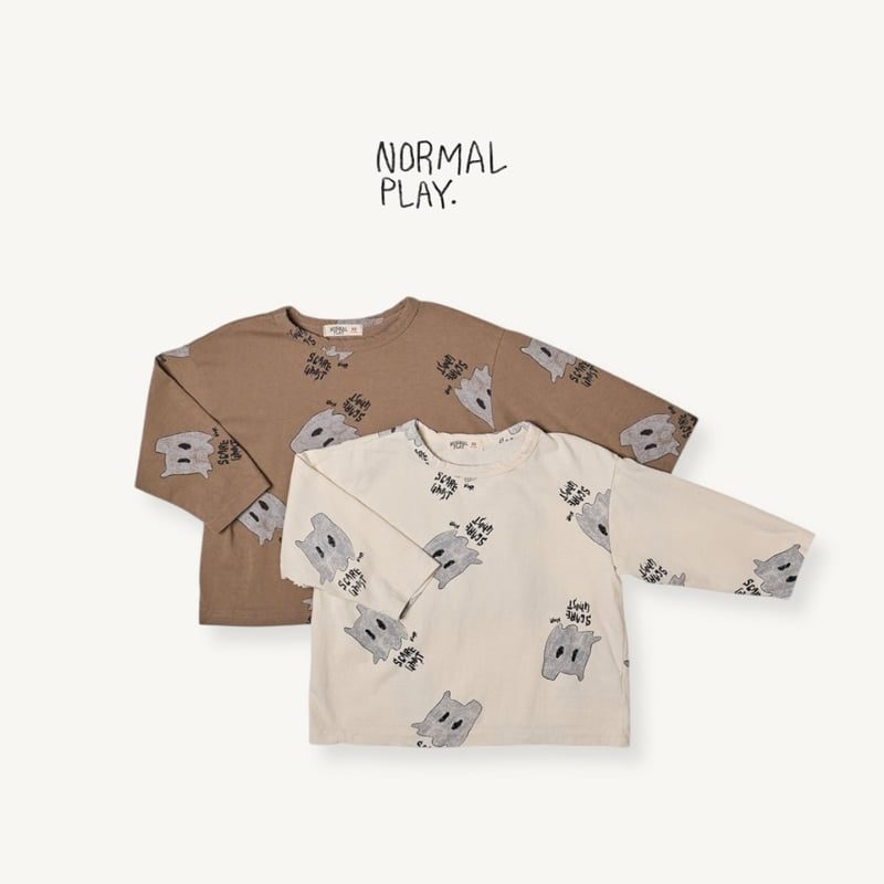 Normalplay - Korean Children Fashion - #fashionkids - Ghost All-Print Tee