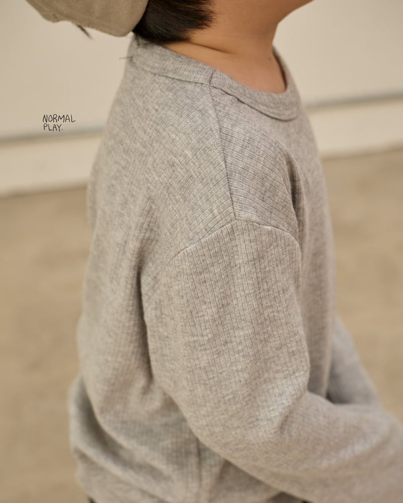 Normalplay - Korean Children Fashion - #fashionkids - Lovely Ribbed Tee - 12
