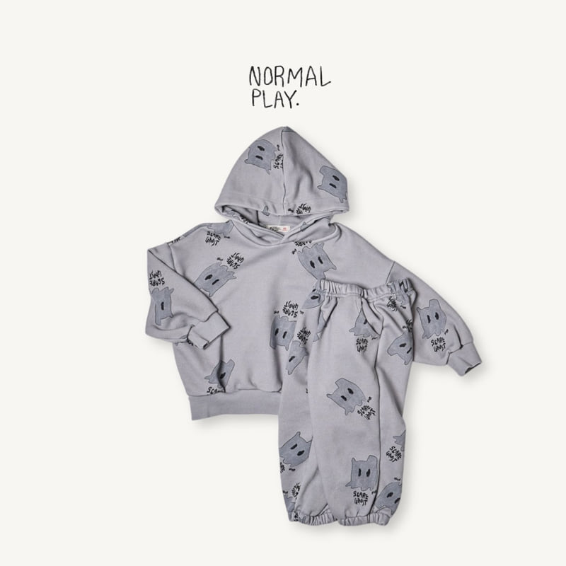 Normalplay - Korean Children Fashion - #fashionkids - Ghost All-Print Jogger Pants - 7