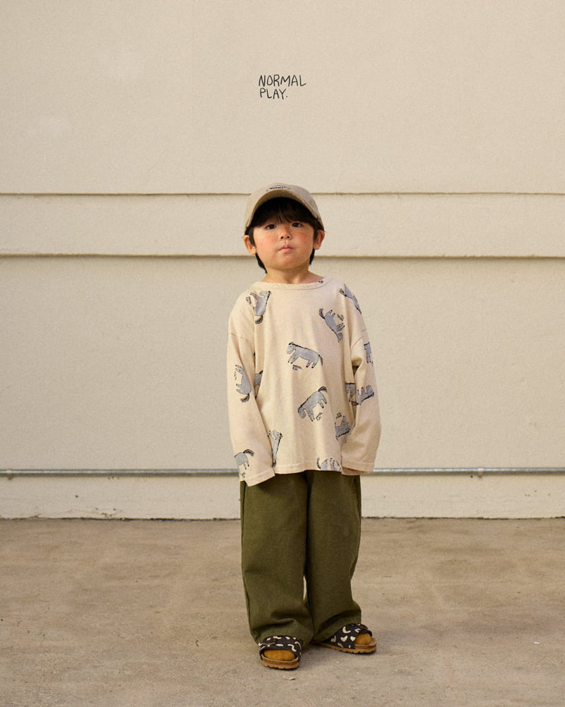 Normalplay - Korean Children Fashion - #kidsshorts - Troll Wide Pants - 11