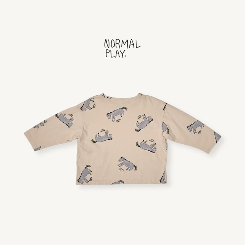 Normalplay - Korean Children Fashion - #kidsshorts - Kind Donkey All-Print Tee - 5