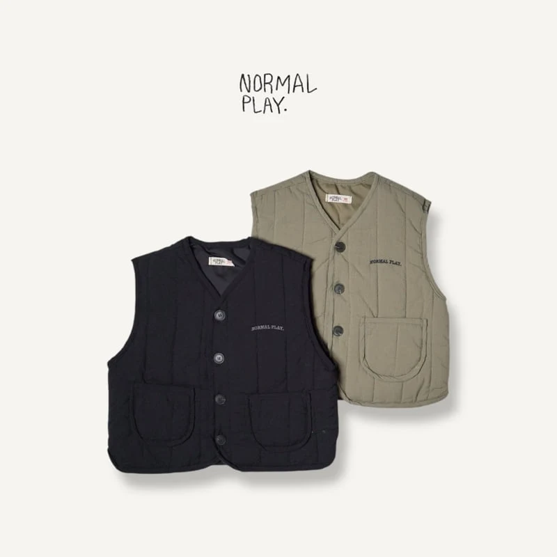 Normalplay - Korean Children Fashion - #fashionkids - Fluffy Quilted Vest - 4
