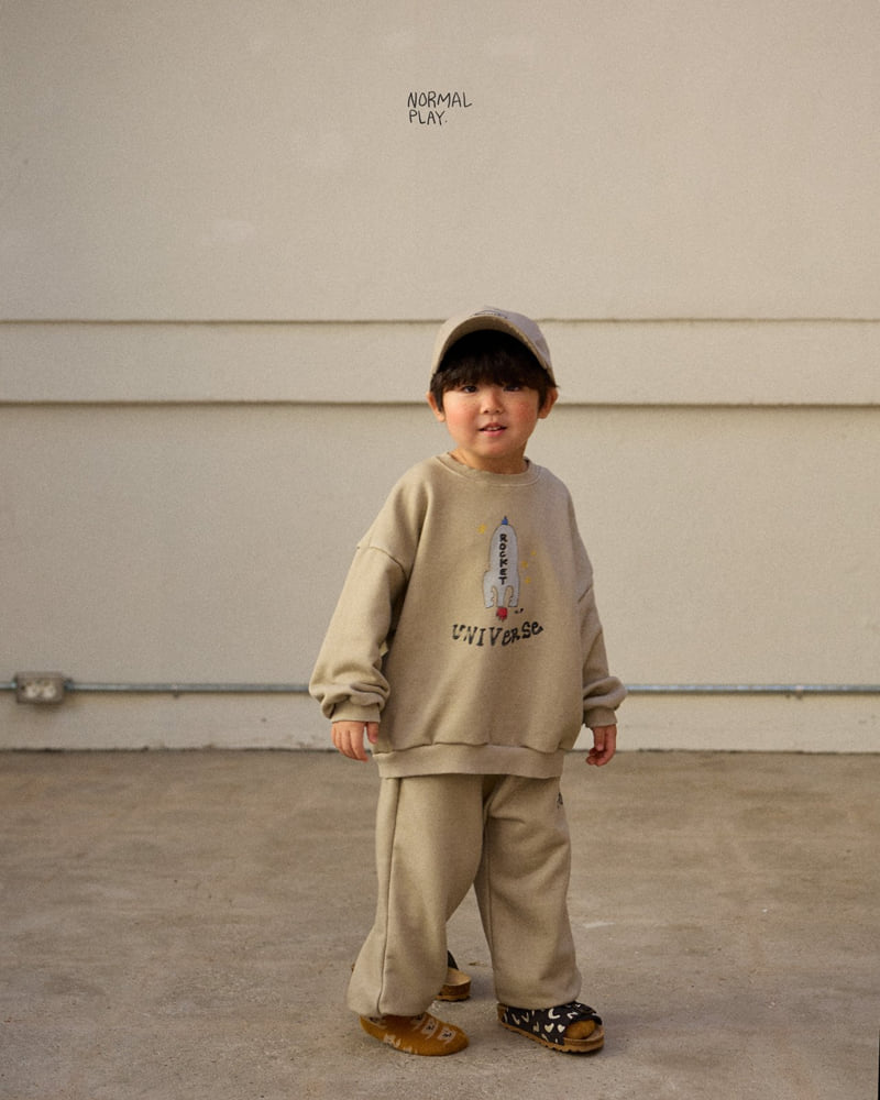 Normalplay - Korean Children Fashion - #kidsshorts - Rocket Pig Sweatshirt - 10